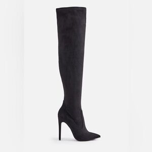 Black over the knee thigh high boots